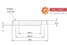 blind flange dn125 class 150 rf pipe 5 inch