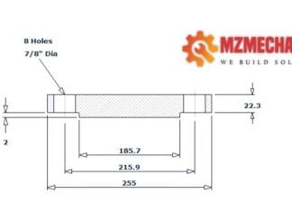 blind flange dn125 class 150 rf pipe 5 inch
