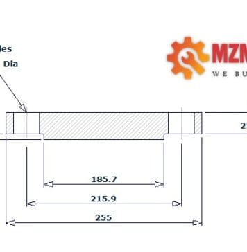 blind flange dn125 class 150 rf pipe 5 inch