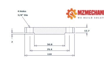 blind flange dn25 class 150 rf pipe 1 inch