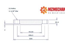 blind flange dn350 class 150 rf pipe 14 inch