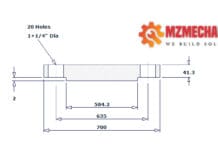 blind flange dn500 class 150 rf pipe 20 inch