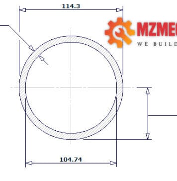 pipe dn100 sch 30 4 inch