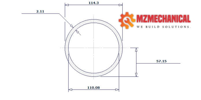 pipe dn100 sch 5s 4 inch