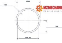 pipe dn1000 sch std 40 inch