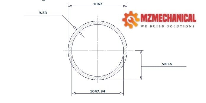 pipe dn1050 sch std 42 inch