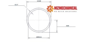 pipe dn1100 sch xs pipe 44 inch