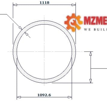 pipe dn1100 sch xs pipe 44 inch