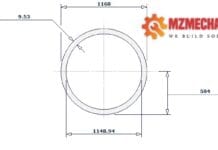 pipe dn1150 sch std 46 inch