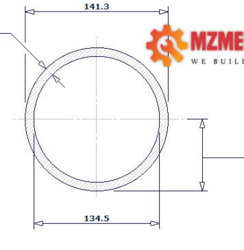 pipe dn125 sch 10 5 inch