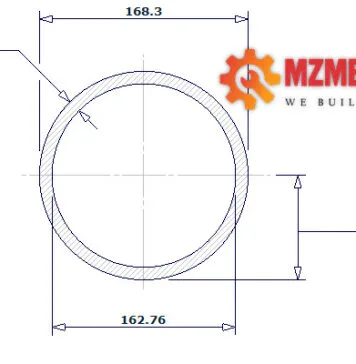 pipe dn150 sch 5s 6 inch