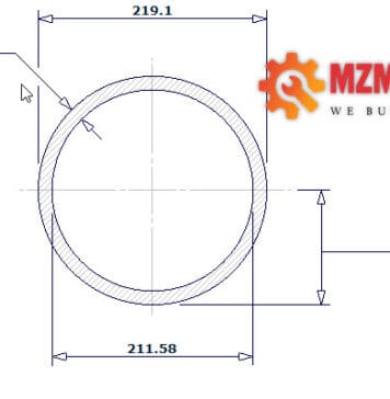 pipe dn200 sch 10s 8 inch