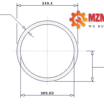 pipe dn200 sch 30 8 inch