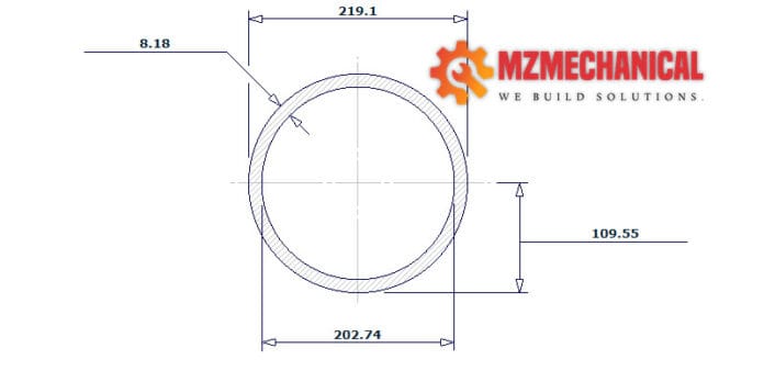 pipe dn200 sch 40 8 inch
