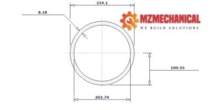 pipe dn200 sch std 8 inch