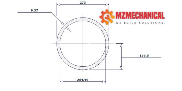 pipe dn250 sch 40 10 inch