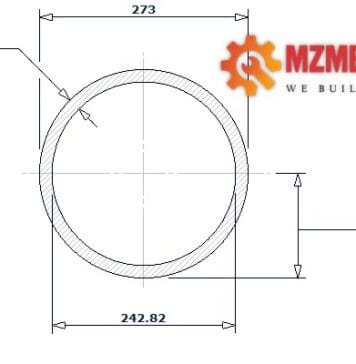 pipe dn250 sch 80 10 inch