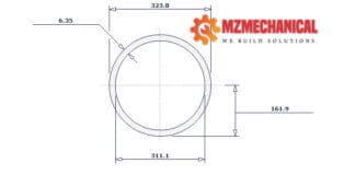 pipe dn300 sch 20 12 inch