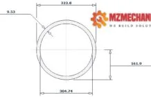 pipe dn300 sch std 12 inch