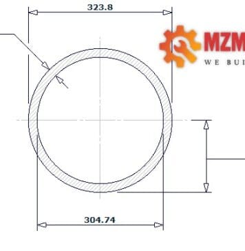 pipe dn300 sch std 12 inch