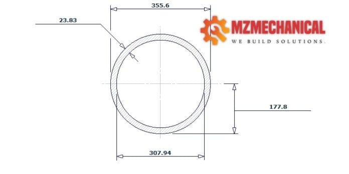 pipe dn350 sch 100 pipe 14 inch