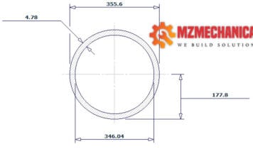 pipe dn350 sch 10s 14 inch