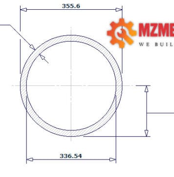 pipe dn350 sch 30 14 inch