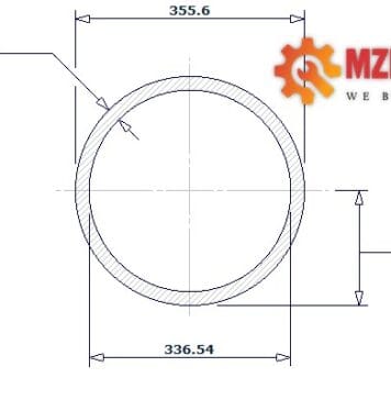 pipe dn350 sch 40s 14 inch