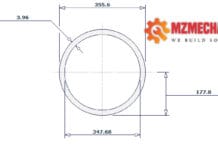 pipe dn350 sch 5s 14 inch