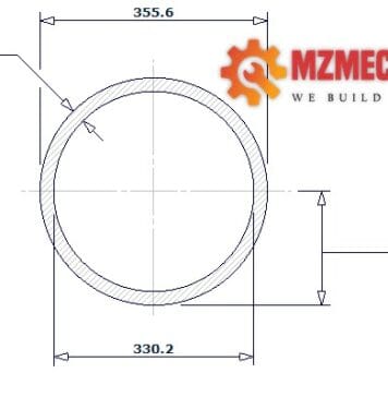 pipe dn350 sch 80s 14 inch