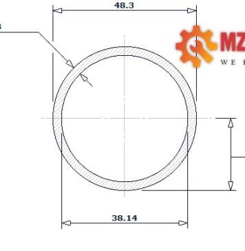 pipe dn40 sch 80s 1 1 2 inch