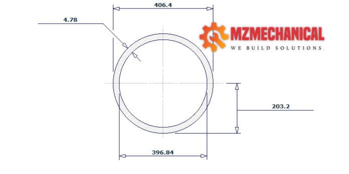 pipe dn400 sch 10s 16 inch