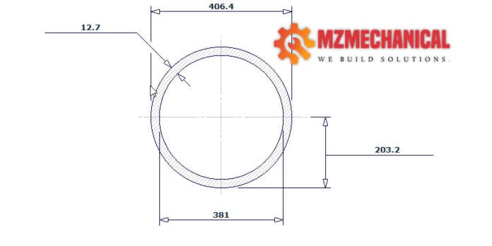 pipe dn400 sch 40 16 inch