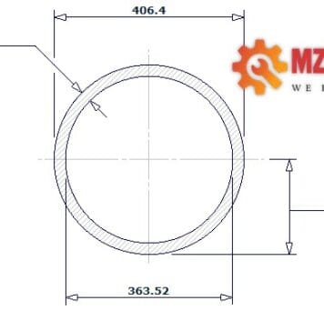 pipe dn400 sch 80 16 inch