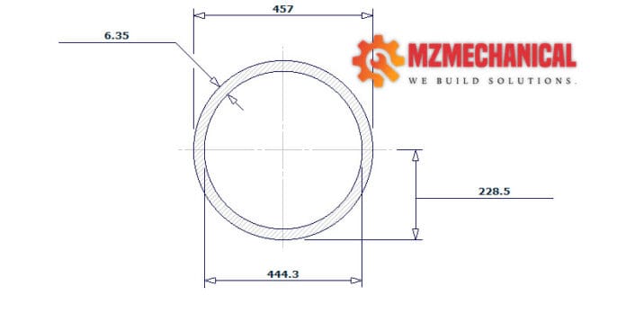 pipe dn450 sch 10 18 inch