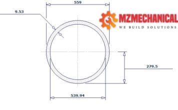 pipe dn550 sch 20 22 inch