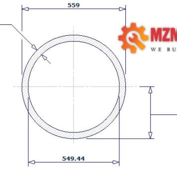 pipe dn550 sch 5 22 inch