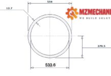 pipe dn550 sch 80s 22 inch