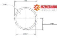 pipe dn550 sch std 22 inch