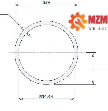 pipe dn550 sch std 22 inch