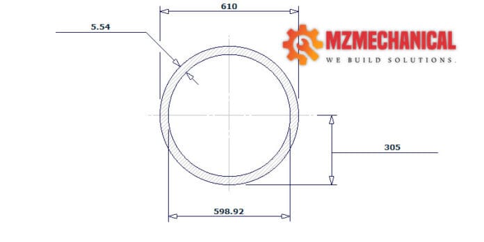 pipe dn600 sch 5 24 inch