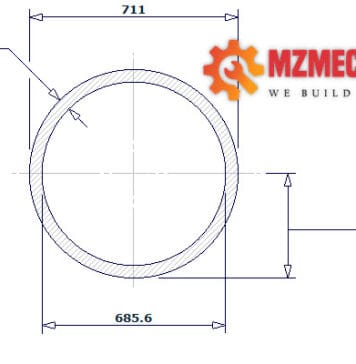 pipe dn700 sch 20 28 inch