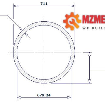 pipe dn700 sch 30 28 inch