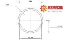 pipe dn700 sch std 28 inch