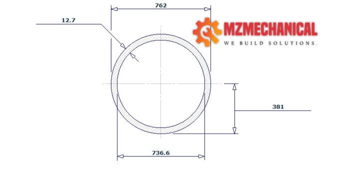 pipe dn750 sch 20 30 inch