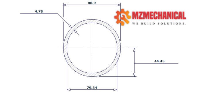 pipe dn80 sch 30 3 inch