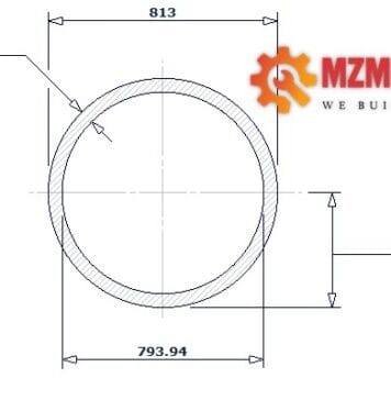 pipe dn800 sch std 32 inch