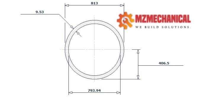 pipe dn800 sch std 32 inch