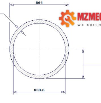 pipe dn850 sch 20 34 inch