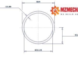 pipe dn850 sch 30 34 inch